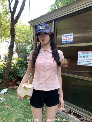 swing collar tee top
