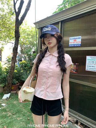 swing collar tee top