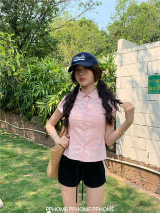 swing collar tee top