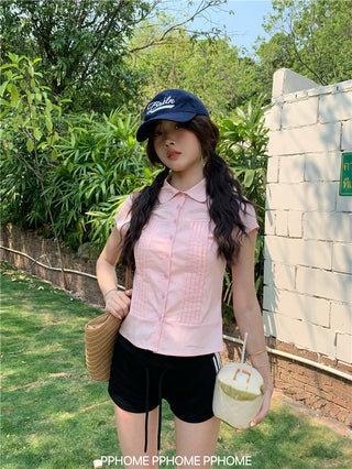 swing collar tee top