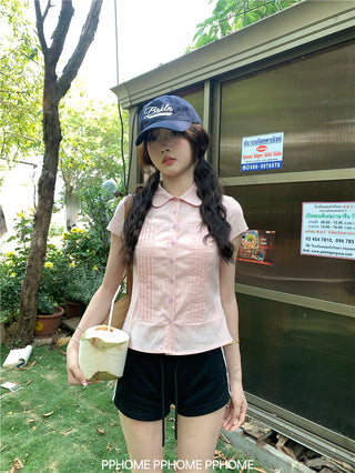 swing collar tee top