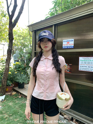 swing collar tee top