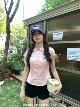 swing collar tee top