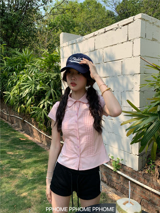 swing collar tee top