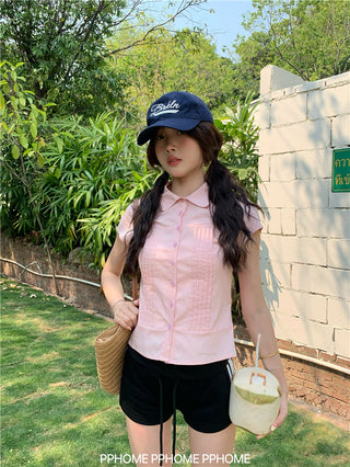 swing collar tee top