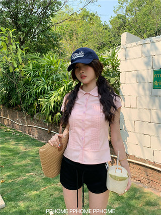 swing collar tee top