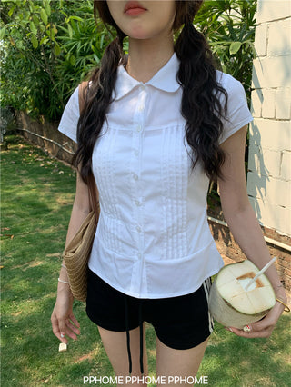 swing collar tee top