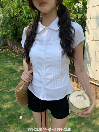 swing collar tee top
