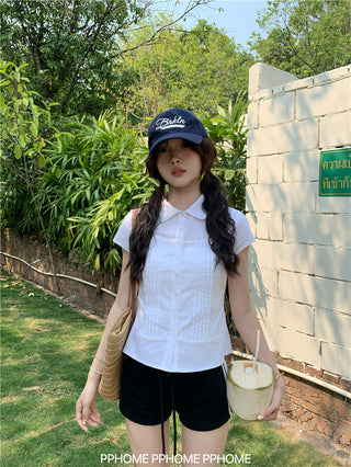 swing collar tee top