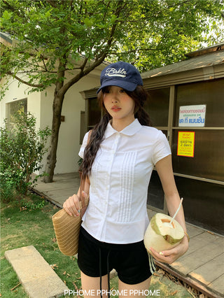 swing collar tee top