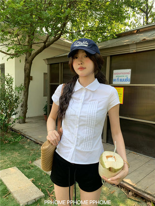 swing collar tee top