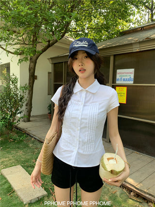 swing collar tee top