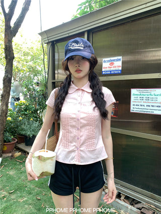 swing collar tee top