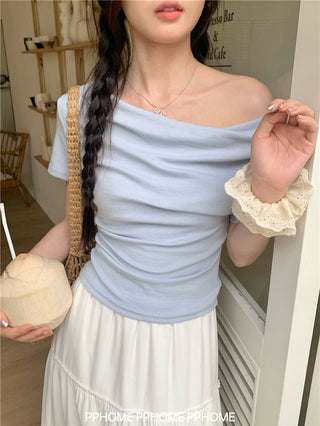 right-angle round tee top