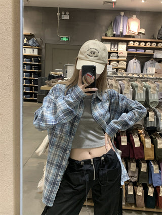 cream striped shirt top