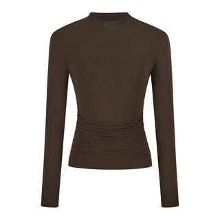 half turtleneck tight long-sleeved T-shirt