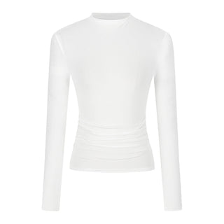 half turtleneck tight long-sleeved T-shirt
