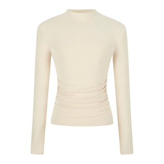 half turtleneck tight long-sleeved T-shirt