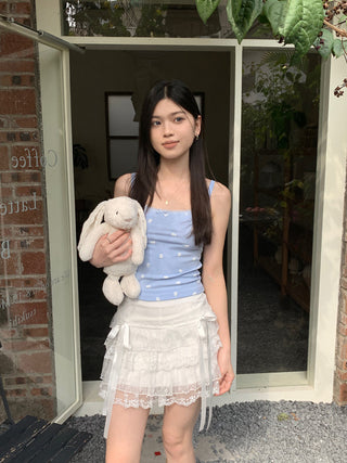 floral sling lace top