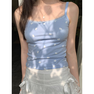 floral sling lace top