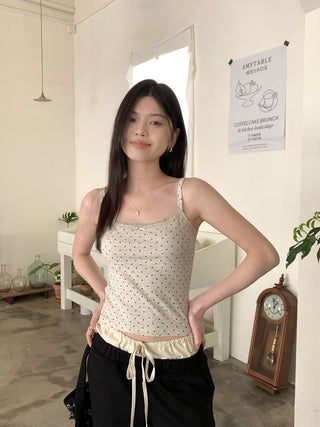 floral sling lace top