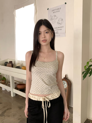 floral sling lace top