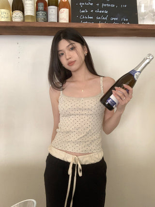 floral sling lace top