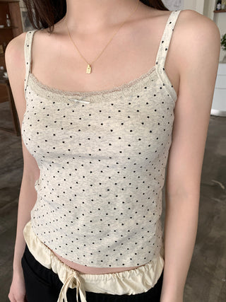 floral sling lace top