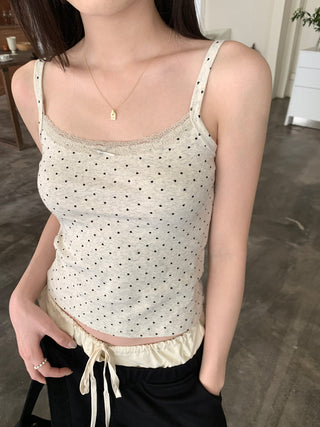 floral sling lace top