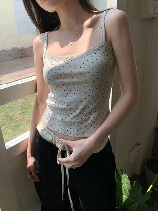 floral sling lace top