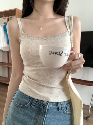 floral sling lace top