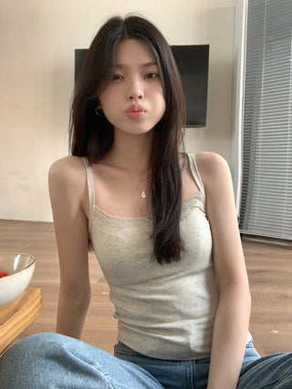 floral sling lace top