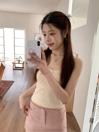 floral sling lace top