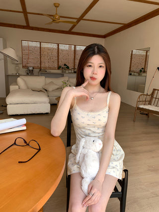 floral sling lace top