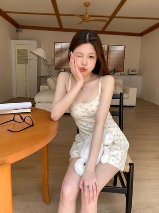 floral sling lace top