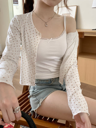 floral sling lace top