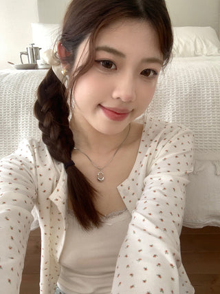 floral sling lace top