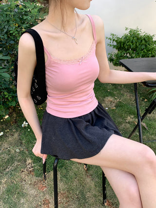 floral sling lace top