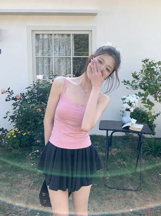 floral sling lace top