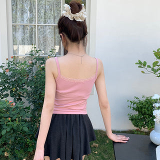 floral sling lace top