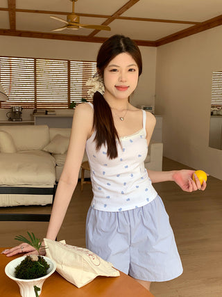 floral sling lace top