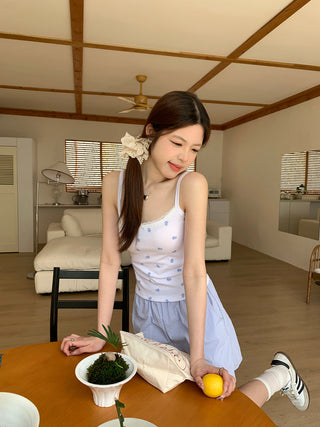 floral sling lace top