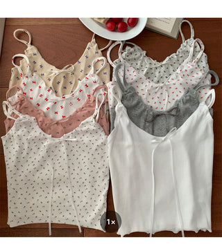 ruffle floral camisole top