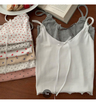 ruffle floral camisole top