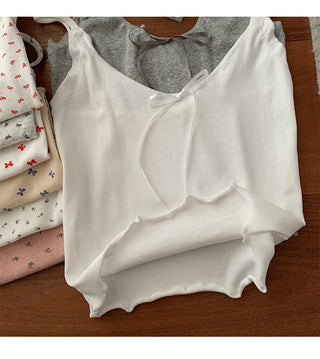 ruffle floral camisole top