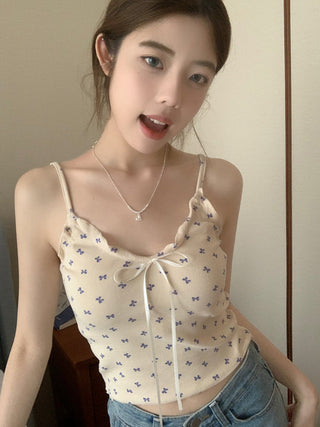 ruffle floral camisole top