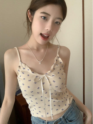 ruffle floral camisole top