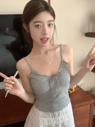 ruffle floral camisole top