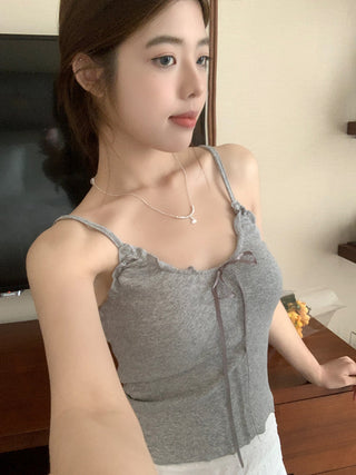 ruffle floral camisole top