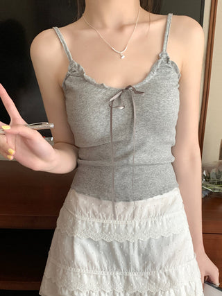 ruffle floral camisole top